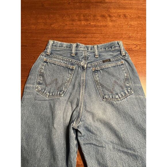 Vintage Wrangler Jeans Womens 9 Fits 22x26.5 Blue Cowgirl Cut Made in USA - Picture 6 of 7